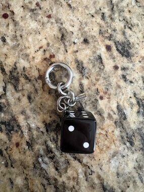 Coach dice  bag charm new!!